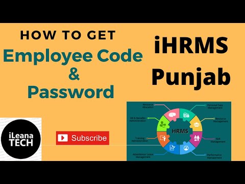 How To Get Employee Code and Password on HRMS by iLeana Tech