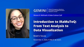 Beatriz Sousa presents on Introduction to IRaMuTeQ: From Text Analysis to Data Visualization