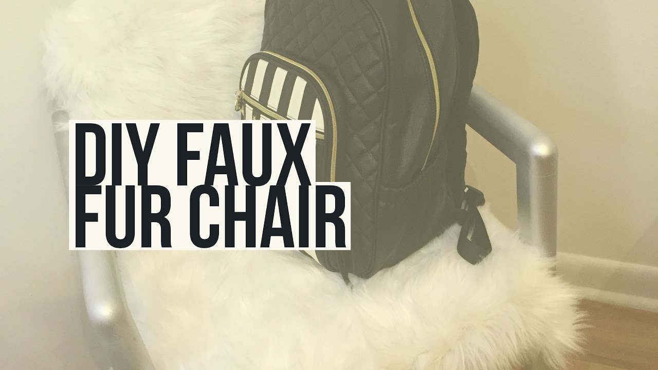 Affordable DIY Faux Fur Chair - Old Chair MAKEOVER! | Pre'Knechia Ja'Nae