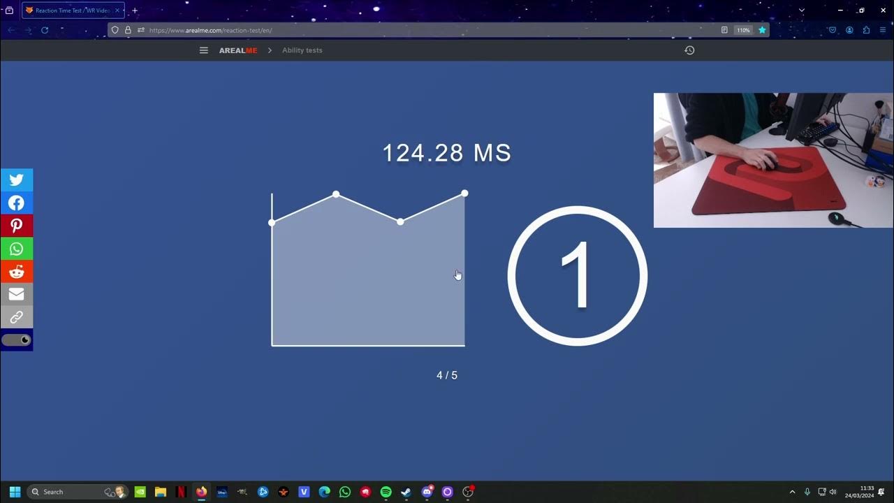 112ms Arealme Reaction Time Test YouTube