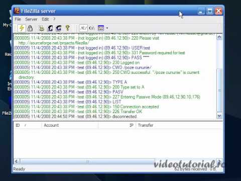 cum se transfera fisiere prin ftp cu filezilla server
