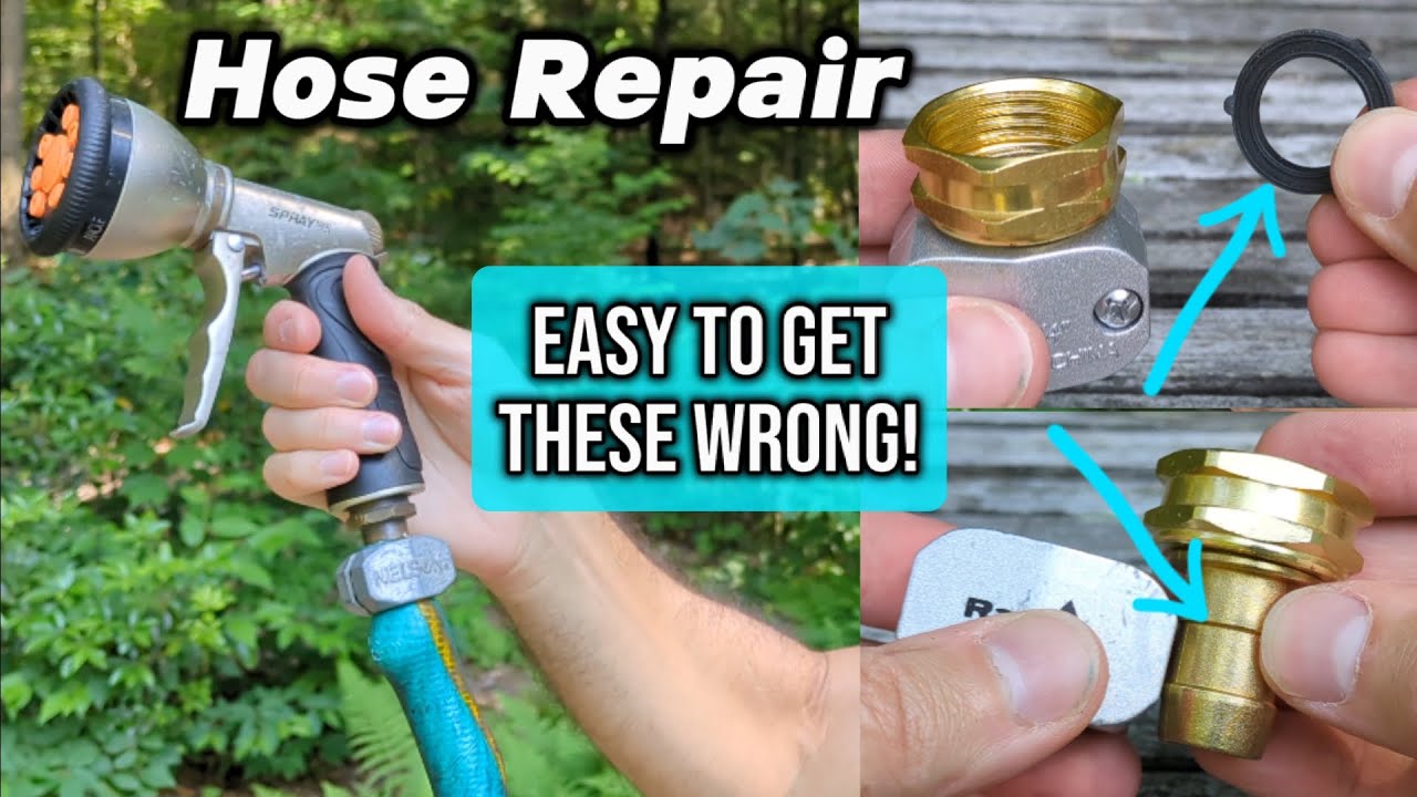 How to Repair a Garden Hose the Correct Way - YouTube