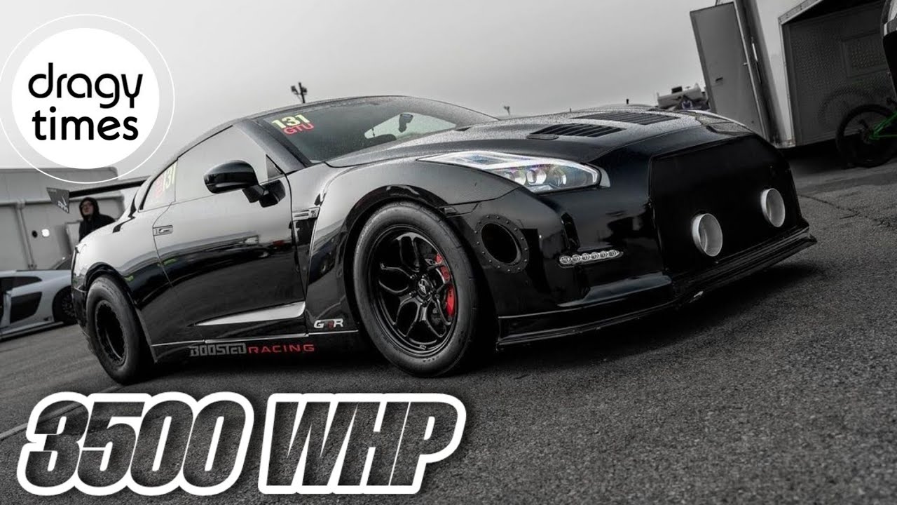 3500 WHP Billy's Nissan GT-R | Acceleration 100-353 km/h (60-220 mph ...
