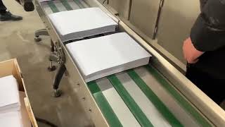 Fully automatic A4 copy paper making machine and ream package line