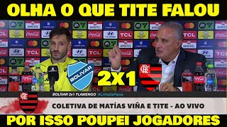 ENTREVISTA DO TÉCNICO TITE! BOLÍVAR 2x1 FLAMENGO - OLHA O QUE ELE FALOU...