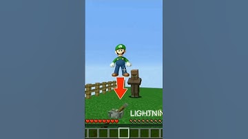 Spawn Mario VS Luigi #minecrfat #shorts #minecraftshorts