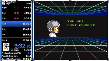 Mega man 4 Any% 37:35.1 (1 Jan, 2016) [obsolete]