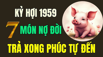 Tuổi Kỷ Hợi 1959, Thần phật chỉ rõ, có 7 món nợ đời, Trả xong rồi, Hậu vận an nhàn sung túc.