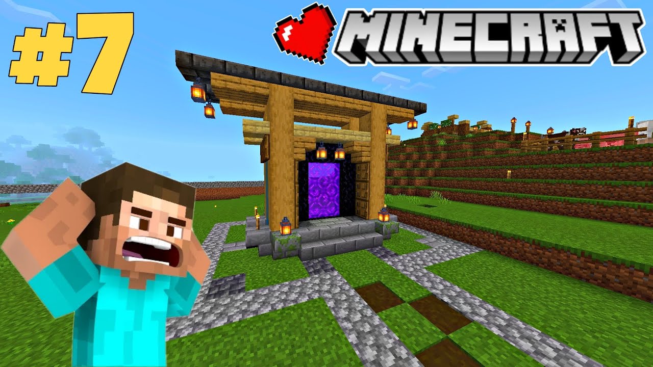 I Built a Japanese Nether Portal in Minecraft | Minecraft PE Survival ...
