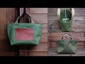 シンプルで簡単なかばんの作り方/ランチバッグ/小さなエコバッグ/帆布/裏地無し DIY bag making/Como fazer uma sacola/Cómo hacer una bolsa