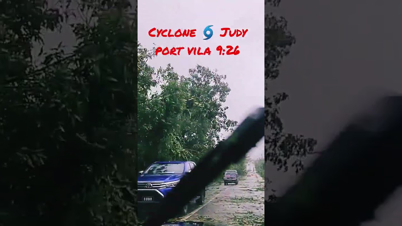 Cyclone Judy Port vila today 1/03/2023