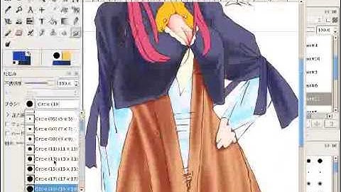 Drawing ANIME art with the GIMP(Part 5 / 7)