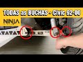 Quantas BUCHAS tem na Suspensão do Honda Civic 1992 a 2000?