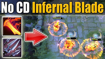 No Cooldown AoE Infernal Blade [IMBA 7.07 Ability Draft Build] Dota 2