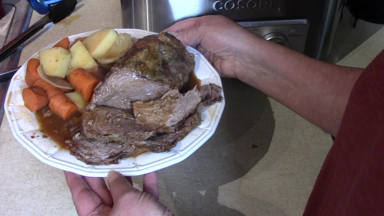 Slow Cooker Sirloin Roast with Root Veggies - YouTube