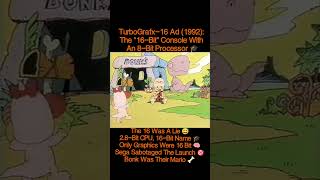 TurboGrafx-16 Ad (1992): Only The Graphics Were 16-Bit, Not The Brain 🧠