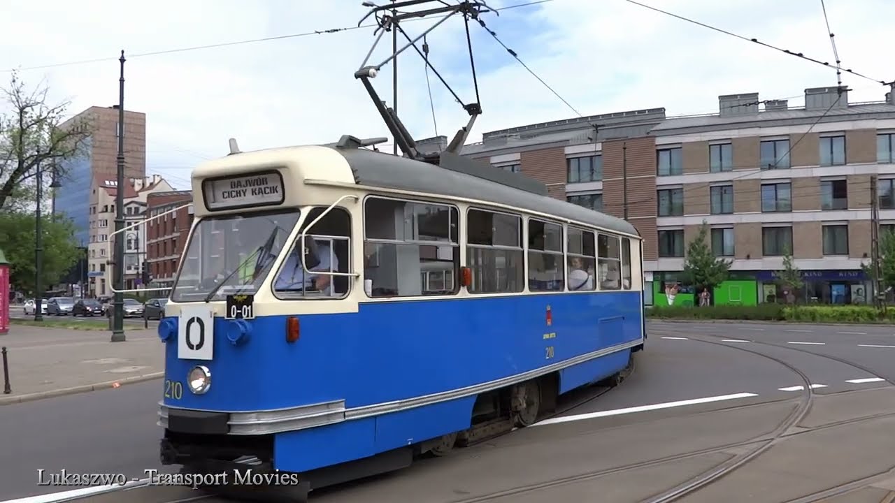 Tramwaje Konstal N i 102Na na ul. Limanowskiego w Krakowie (Krakowska Linia Muzealna)
