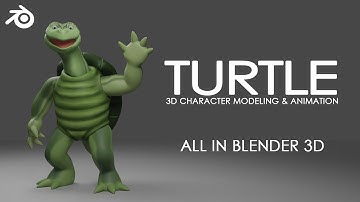 Blender 3D: Turtle Character Modeling and Walk Cycle