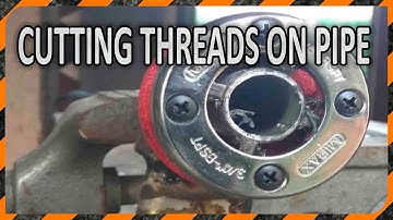 How to Cutting Threads on pipe using a pipe threading head - DIY