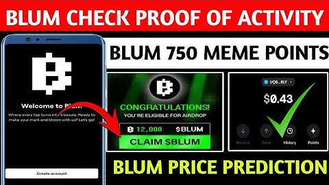 BLUM AIRDROP🤩 MAIN PROOF OF ACTIVITY KAISE CHECK KAREN | HOW TO CHECK BLUM PROOF OF ACTIVITY
