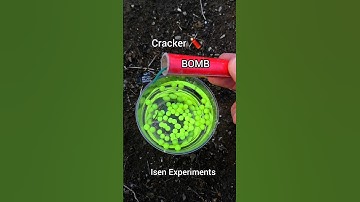 Water Airsoft BBs Cracker #experiment #firecrackers #fireworks #crackers #lifehack