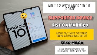 MIUI 12 With Android 10 Based Update Supported Devices List | Check Your Device Name | Miui 12