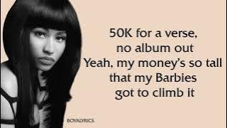 Nicki Minaj - MONSTER [Verse - Lyrics] pull up in the sri lanka, whatt am i a nicki fan?