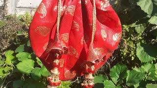 Potli Bagpotli Batvahow To Sew A Potli Bagmaking A Potli Bag At Home