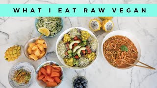 WHAT I EAT IN A DAY FULLY RAW VEGAN