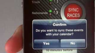 Nascar Calendar 2012 for iPhone - Official Promo screenshot 5