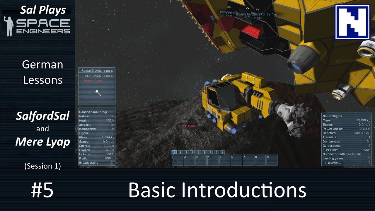 S1E05 German Lessons in Space Engineers - Basic Introductions - YouTube
