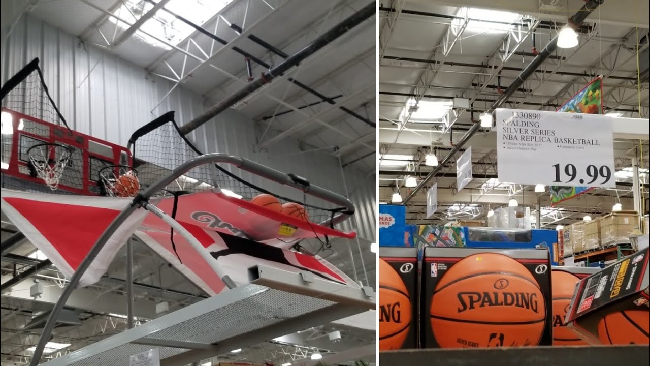 Costco MD SPORTS 2 player Arcade Basketball Game $149 - Spalding Silver  Series Basketball $19 - YouTube