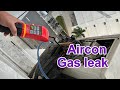 One of the reason why your aircon top up gas very often | AC gas leak R410 R32