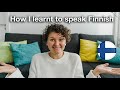 How I learnt to speak Finnish/// My journey