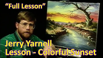 How to Paint a Colorful New Mexico Sunset in Acrylics | Jerry Yarnell Landscape Tutorial