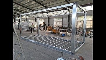 china prefab flat pack modular ISO 20ft 40ft shipping container homes frame high cube