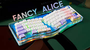 FANCIEST Alice keyboard layout with underglow! Fancy Alice 66 WITHOUT any user manual or guidance!