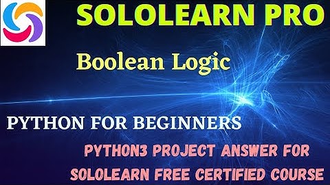 Boolean Logic Python For Beginner