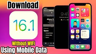 How to Download New iOS 16.1 Without Wifi Using Mobile Data #apple #ios16