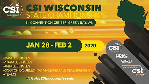CSI Wisconsin State Championships 9 Ball Andy Coui...