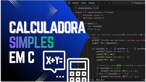Calculadora simples em C | Rodando no terminal | Bytez Dev.