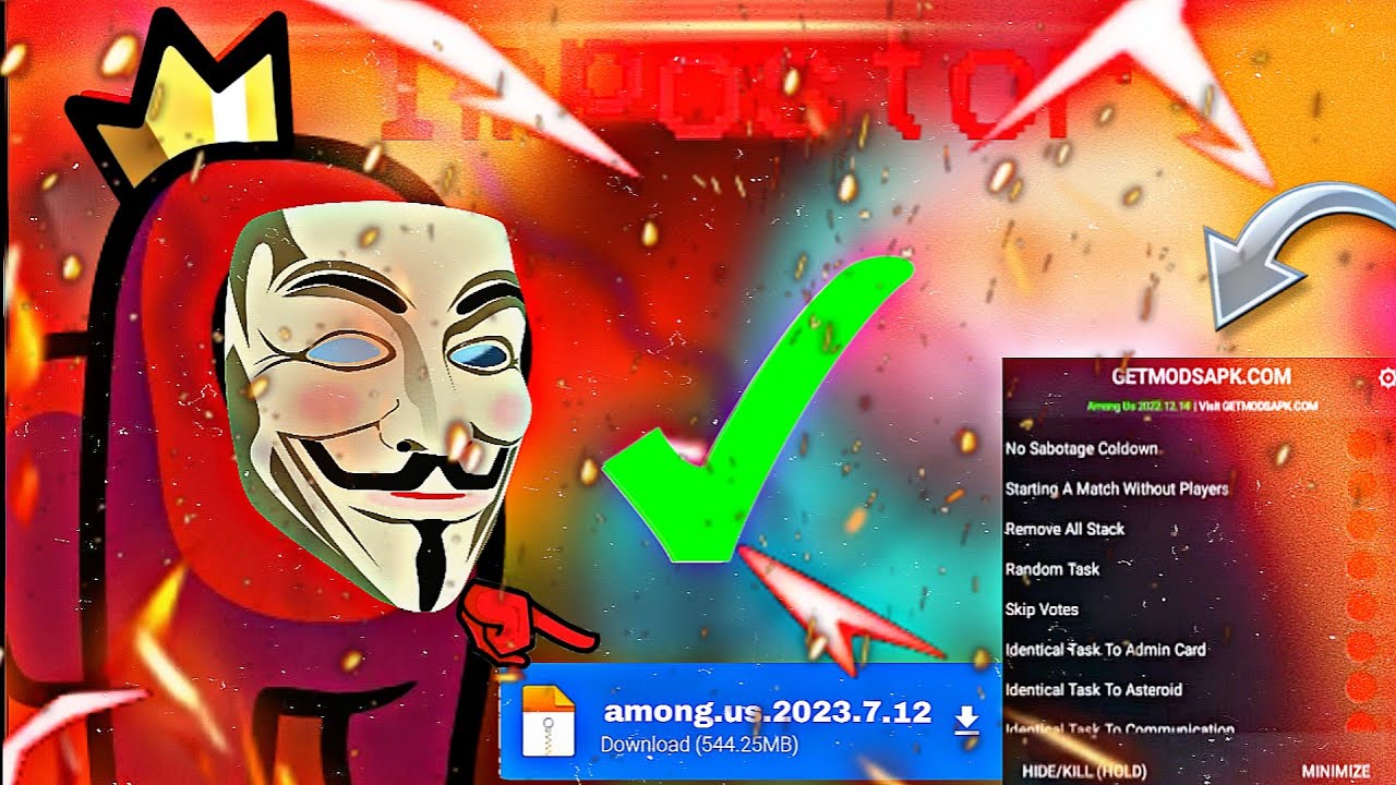 NOVO MOD MENU AMONG US (SEMPRE IMPOSTOR ) ANT-BAN SEM CRASH