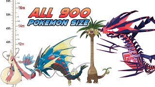 WORLD RECORD! All 920 Pokémon Size Comparison 2022 (Gen 1 - Gen 8)