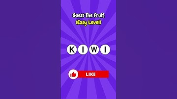 Can You Guess The Fruit By Letters  #1 #1million