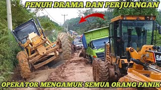 Menegangkan Dan Penuh Drama | Truk Nyaris Terbalik Bikin Dua Operator Kalang Kabut