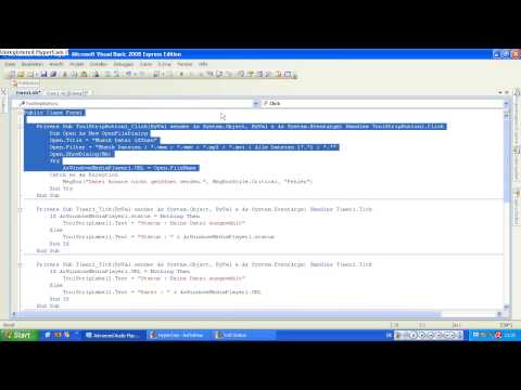 Advanced Audio Player in VB 08