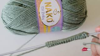 Sıralı Dağlar Örgü Modeli