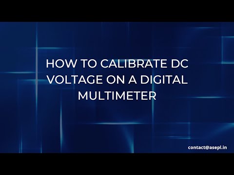 How to Calibrate DC Voltage on a Digital Multimeter!!!!!