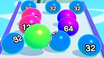 Ball Run 2048 Merge Number ! MAX LEVELS Gameplay Walkthrough New Update Part 287 android, ios