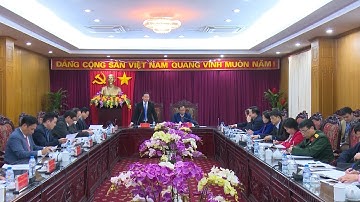 Bộ trưởng Bộ Tài Nguyên và Môi trường làm việc tại tỉnh Bắc Cạn